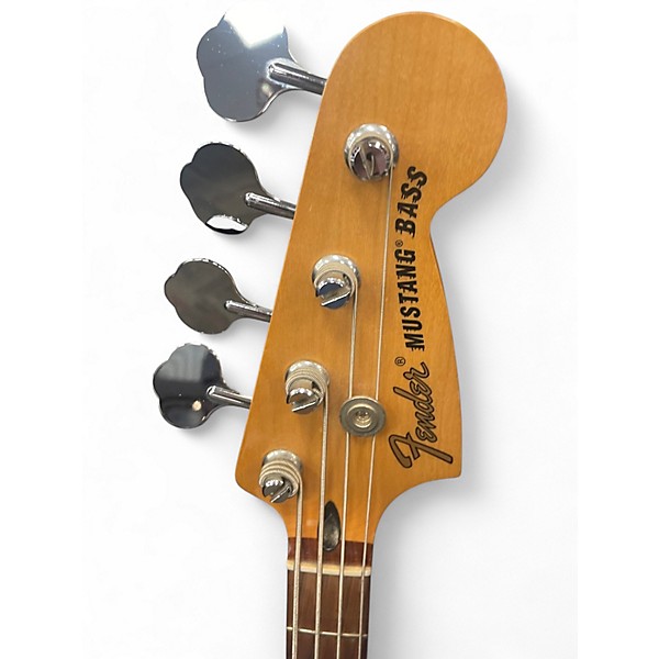 Used Fender Player Mustang Bass PJ Vintage White Electric Bass Guitar