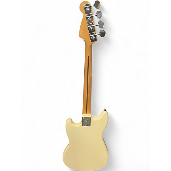 Used Fender Player Mustang Bass PJ Vintage White Electric Bass Guitar