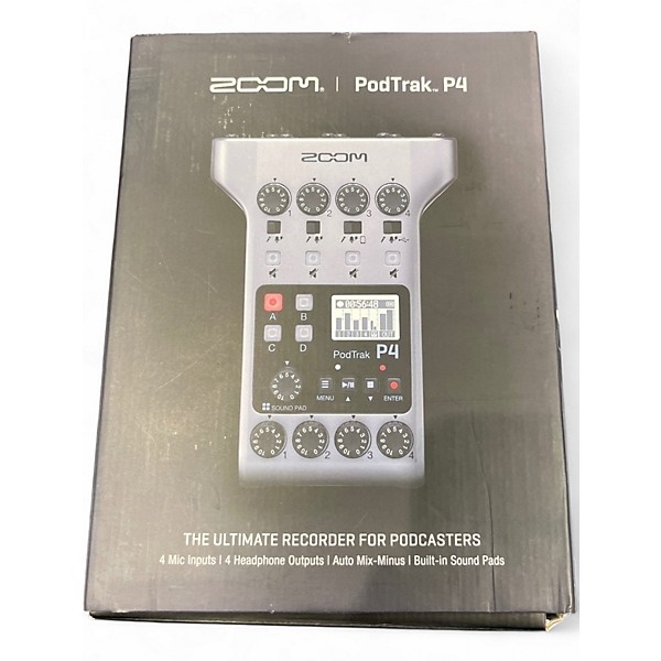 Used Zoom PODTRAK P4 MultiTrack Recorder