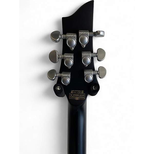 Used Schecter Guitar Research Damien Platinum 6 Black Solid Body Electric Guitar