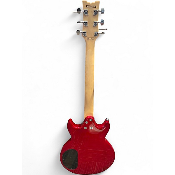 Used Ibanez SA160QM Candy Apple Red Solid Body Electric Guitar