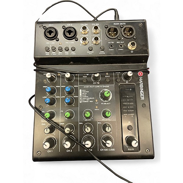 Used Harbinger lx8 Powered Mixer