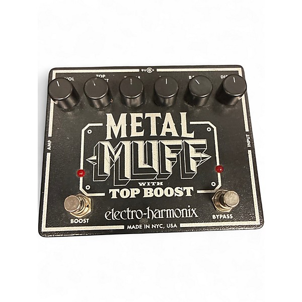 Used Electro-Harmonix Metal Muff Distortion With Top Boost Effect Pedal
