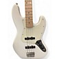Used Squier Affinity Jazz Bass White Electric Bass Guitar