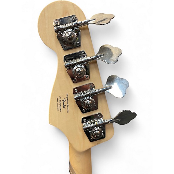 Used Squier Affinity Jazz Bass White Electric Bass Guitar