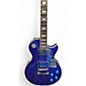 Used 2020 Epiphone Tommy Thayer Les Paul Standard Electric Blue Silver Sparkle Solid Body Electric Guitar