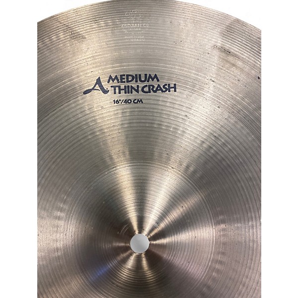Used Zildjian 16in A Series Medium Thin Cymbal