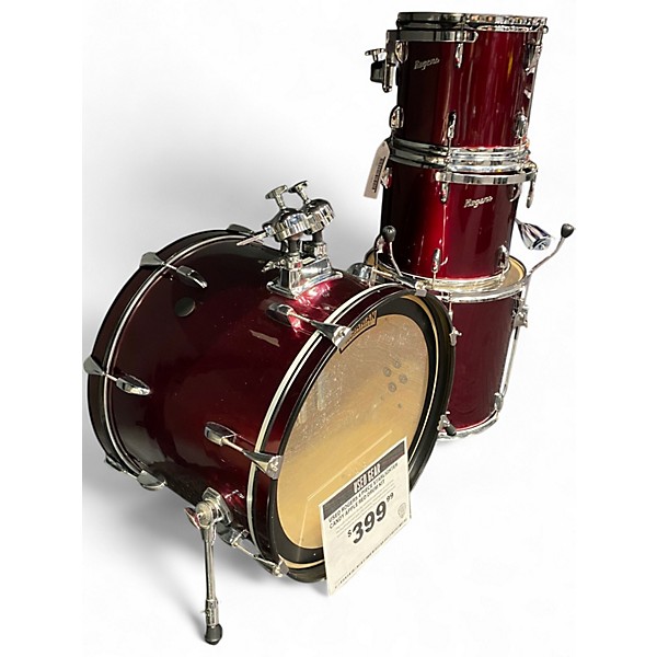 Used Rogers 4 Piece Starlighter Candy Apple Red Drum Kit