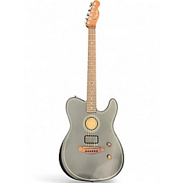 Used Fender Acoustasonic Player Telecaster Black Acoustic Electric Guitar
