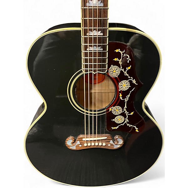 Used Gibson ELVIS SJ200 Ebony Acoustic Electric Guitar