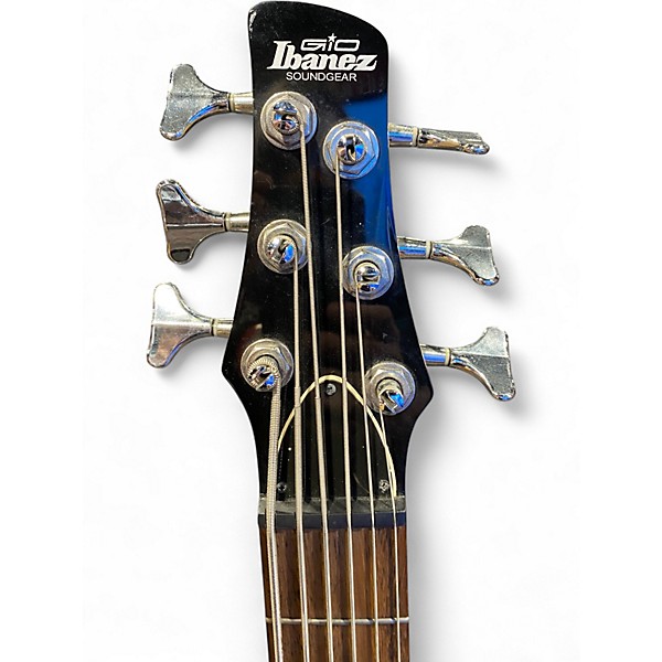 Used Ibanez GSR206 6 String Black Electric Bass Guitar