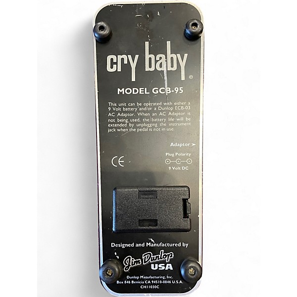 Used Dunlop GCB95 Limited Edition Crybaby Wah Effect Pedal