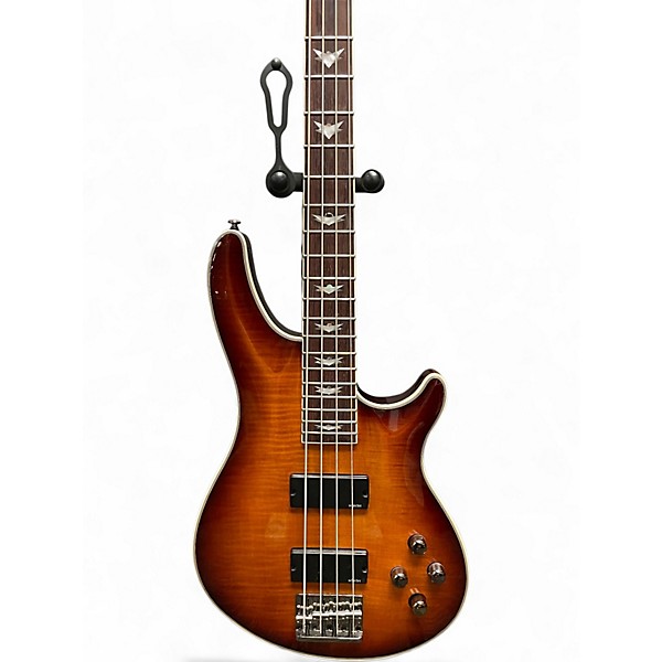 Used Schecter Guitar Research Omen Extreme 4 String 2 Color Sunburst Electric Bass Guitar