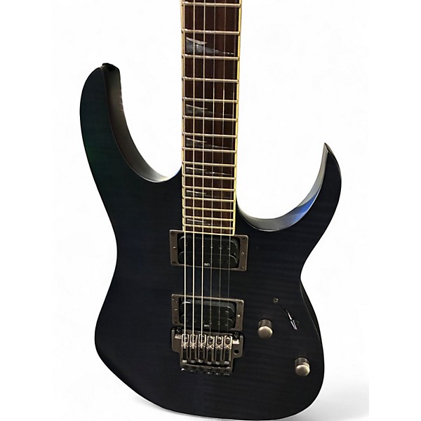 Used 2006 Ibanez RGT42DX FM Trans Blue Solid Body Electric Guitar