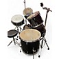 Used Pearl 5 Piece Road Show Black Drum Kit