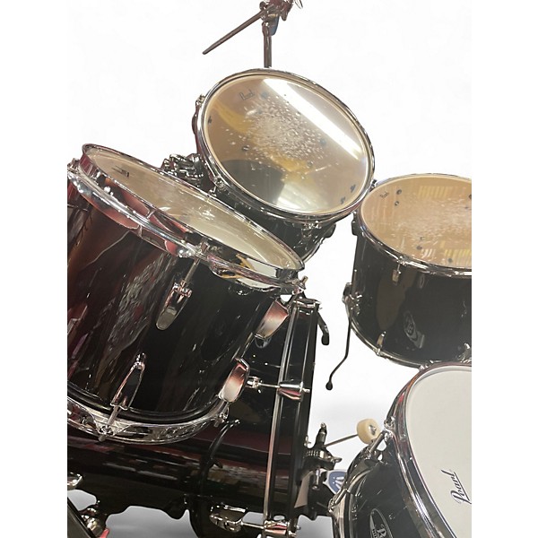 Used Pearl 5 Piece Road Show Black Drum Kit