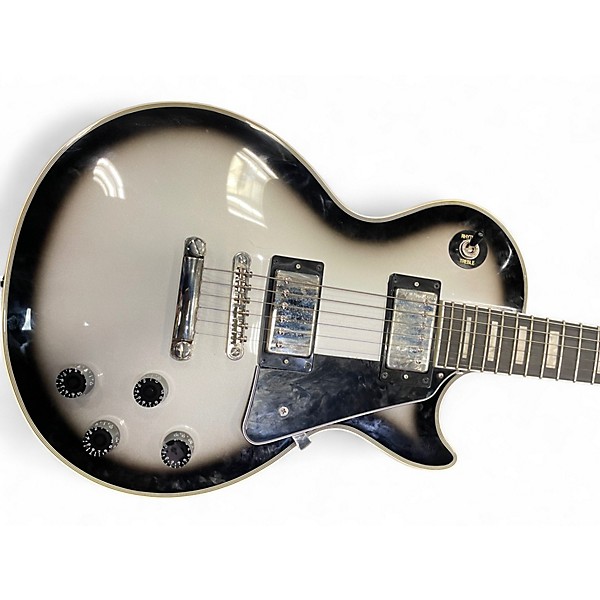 Used 2024 Epiphone Les Paul Custom Silverburst Solid Body Electric Guitar