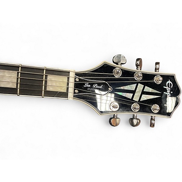 Used 2024 Epiphone Les Paul Custom Silverburst Solid Body Electric Guitar