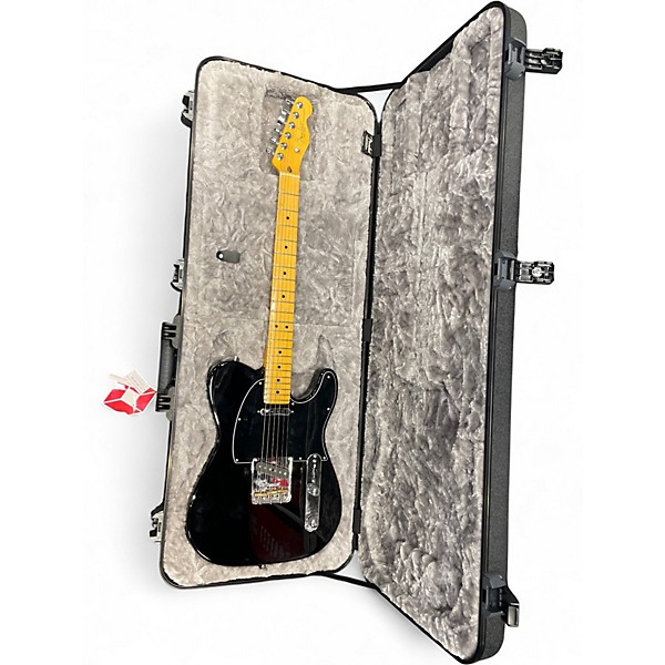 Used 2021 Fender American Professional II Telecaster Black Solid Body Electric Guitar