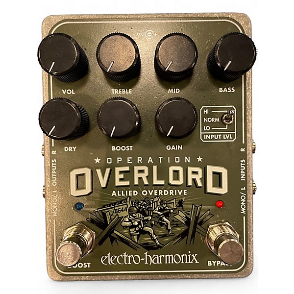 Used Electro-Harmonix OPERATION OVERLORD OVERDRIVE Effect Pedal