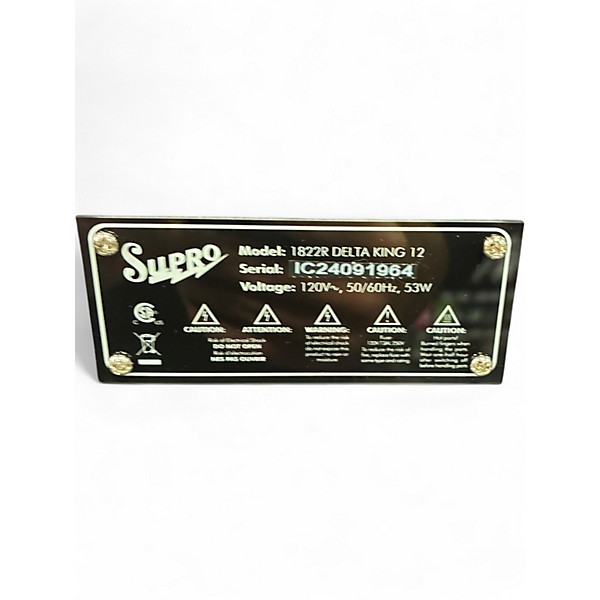 Used Supro Delta King 12 Tube Guitar Combo Amp