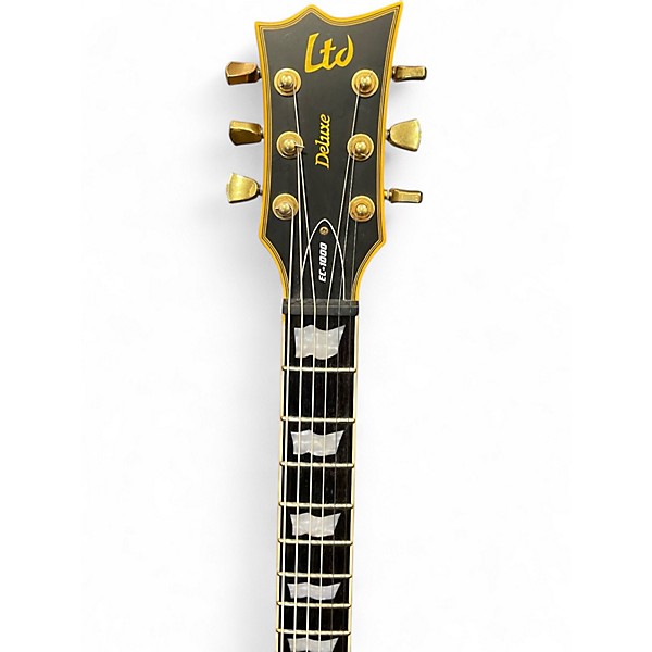 Used ESP LTD EC1000 Deluxe Satin Black Solid Body Electric Guitar