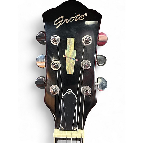 Used Grote GR35 Wine Red Hollow Body Electric Guitar