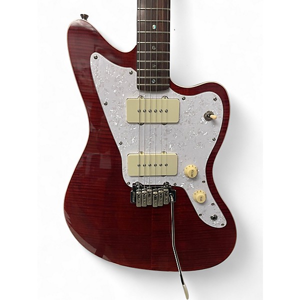 Used Firefly Pure Series JSN Offset Trans Red Solid Body Electric Guitar