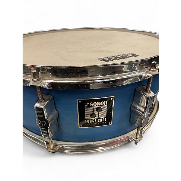 Used SONOR 14in Force 2001 Faded Blue Jean Drum