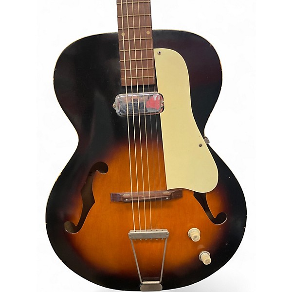 Used 1950s Kay K6335 Tobacco Sunburst Hollow Body Electric Guitar