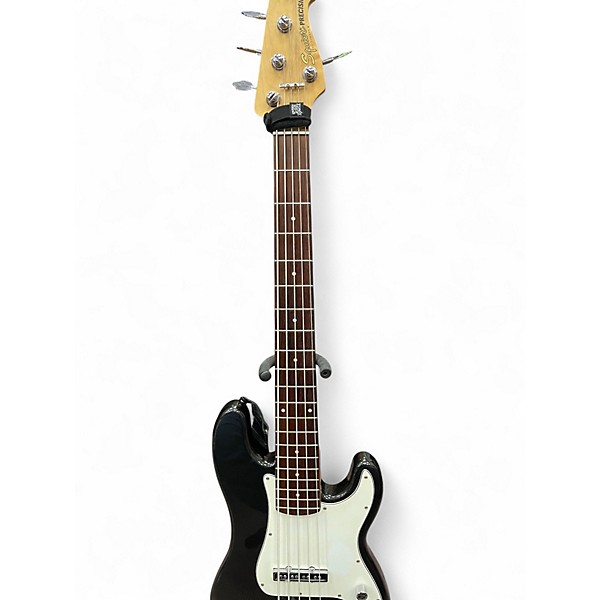 Used Squier Precision Bass Black Electric Bass Guitar