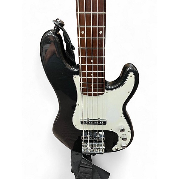 Used Squier Precision Bass Black Electric Bass Guitar