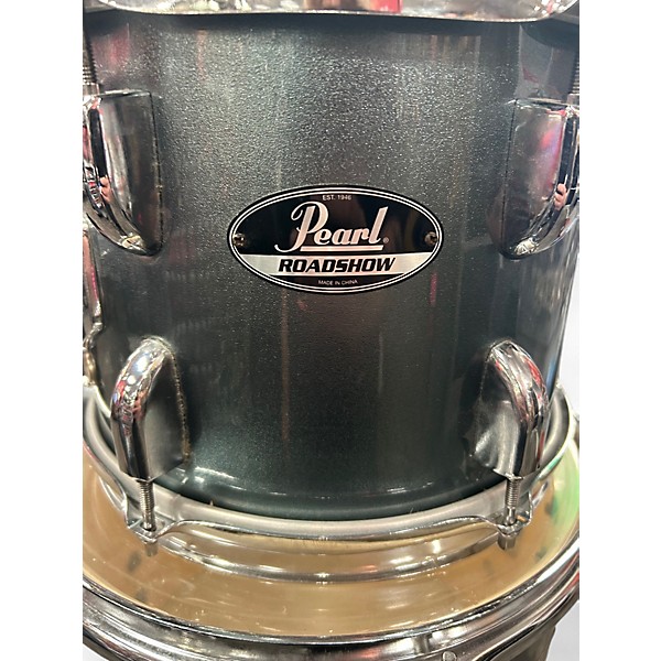 Used Pearl 5 Piece Roadshow Metallic Blue Drum Kit