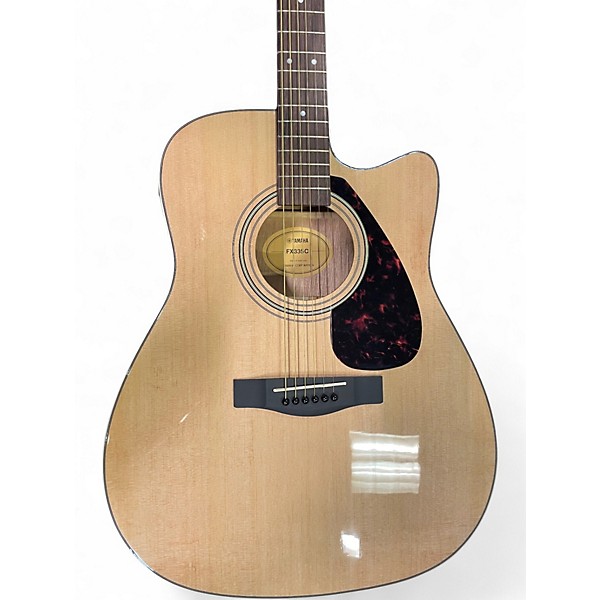 Used Yamaha FX335C Natural Acoustic Electric Guitar