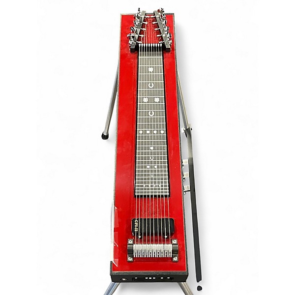 Used GFI Musical Products PedalSteel w Case & Bench Red