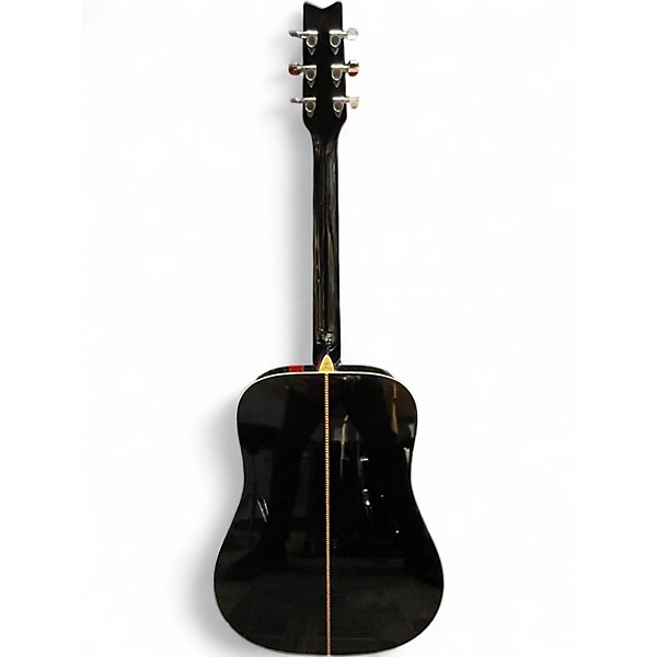 Used Washburn D10SB Black Acoustic Guitar