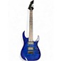 Used Ibanez Gio 7-String Trans Blue Solid Body Electric Guitar thumbnail