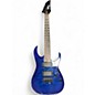 Used Ibanez Gio 7-String Trans Blue Solid Body Electric Guitar