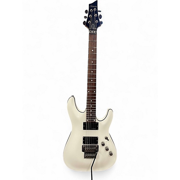 Used Schecter Guitar Research C1 Custom FR Alpine White Solid Body Electric Guitar