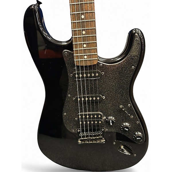 Used Squier FSR BULLET STRAT HSS Metallic Black Solid Body Electric Guitar