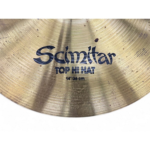 Used Zildjian 14in Scimitar Hi Hat Pair Cymbal