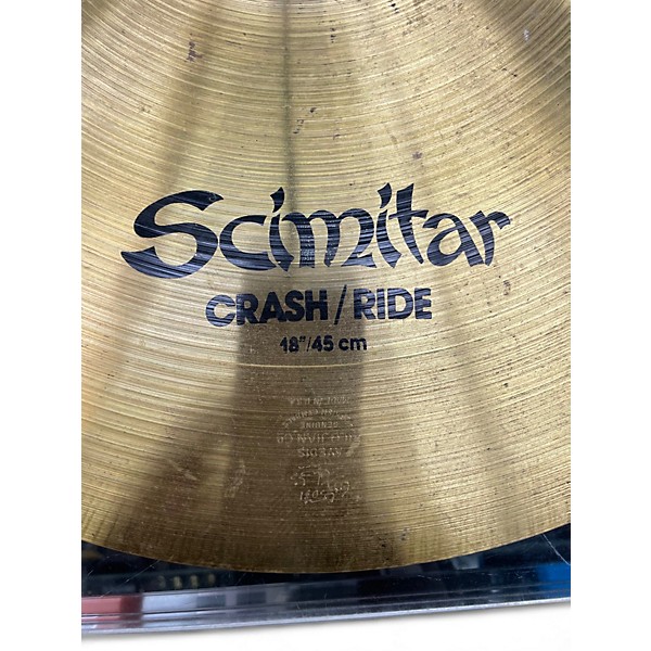 Used Zildjian 18in Scimitar Crash Ride Cymbal