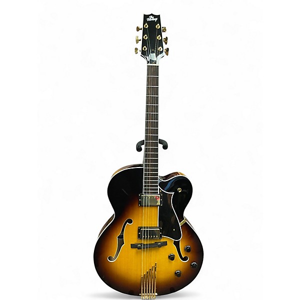 Used 2022 Heritage EAGLE CLASSIC 3 Color Sunburst Hollow Body Electric Guitar