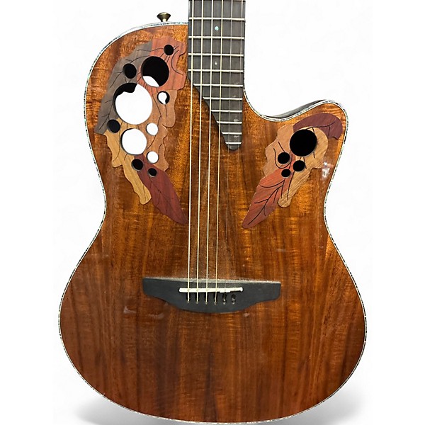Used Ovation CE44P KOA CELEBRITY Natural Acoustic Electric Guitar