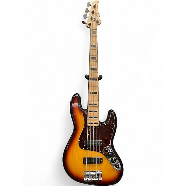 Used Nordy VJ5 3 Color Sunburst Electric Bass Guitar