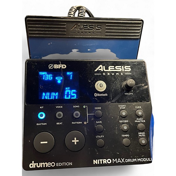 Used Alesis Nitro Max Drumeo Edition w/ Expansion Pack Electric Drum Set