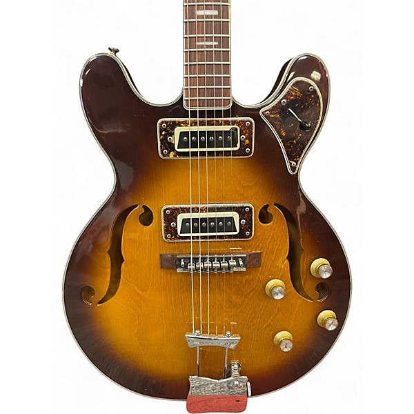 Used Domino SEMI HOLLOW Tobacco Burst Hollow Body Electric Guitar