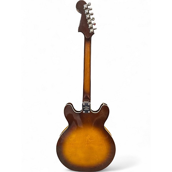 Used Domino SEMI HOLLOW Tobacco Burst Hollow Body Electric Guitar