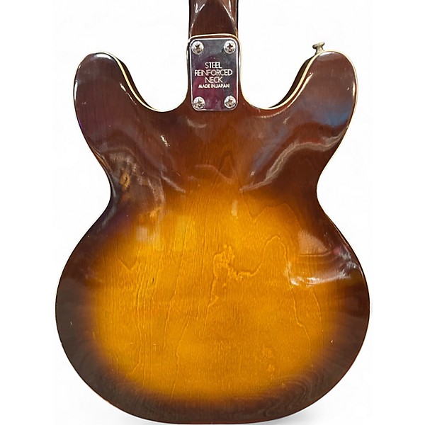 Used Domino SEMI HOLLOW Tobacco Burst Hollow Body Electric Guitar