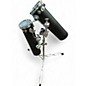 Used ddrum 22in Deccabon Black Roto Toms